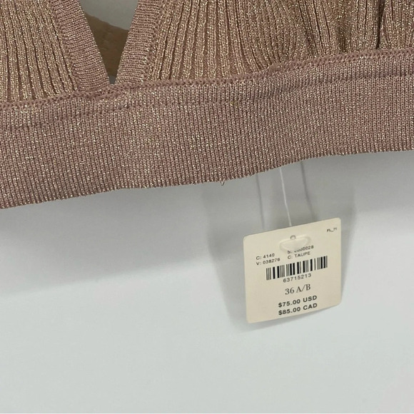 NWT Anthropologie LOVE STORIES Striped Uma Bralette 34 A/B - Picture 5 of 6